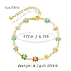 Braccialetti Link Olio gocciolante Olio di gocciolamento Craft Flower Colorful Flow