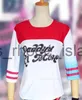 Cosplay هالوين الأطفال البالغين الانتحار Cosplay Costume Quinn Squad Harley Monster T-Shirt Stupl Successories Exclues Close X0818