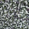 Fiori decorativi 3D Fassoso muro di fiori artificiale Sfondo matrimonio con rose grigie e decorazioni per feste natalizie AGY074