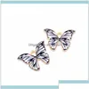 Charms Colorf Butterfly Pendant 100pcs lot 12x15 mm en émail Animal Pendants Ajustement pour le bracelet de collier