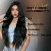 Synthetic Wigs La Sylphide Long Wave Black Wig Good Quality Synthetic Wigs Cosplay Daily Natural Woman Wigs Heat Resistant Hair HKD230818