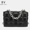 Crossbody Bag 7a Cassettes BottEvenets Woven Chain Pillow Handheld Liten fyrkantig kohud Tofu Tideai2w