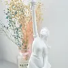 Decorative Objects Figurines Balloon Girl Resin Sculptures Banksy Flying Statue Home Decoration Luxury Living Room Desk Decor Gift 230817