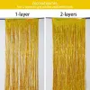 Christmas Decor Party Decoration Metallic Tinsel Foil Fringe Curtains for Party Photo Backdrop Wedding Birthday