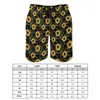 Men's Shorts Gold Chain Sunflower Board Summer Classy Yellow Sunflowers Casual Beach Short Pants Surfing Quick Dry Custom Trunks