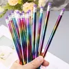 Penne a sfera 12pcs Rainbow Pencil Wood Protezione ambientale Colore brillante Hb Drawing Pennion Matite Scuola Office Scrittura Penna 230817