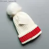 зимняя шляпа детская помпон