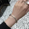 Bracele géométrique ouvrir un cuivre simple argent irrégulier de bijoux de bijoux pour filles fête