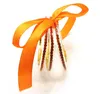 Armreifen 3pcs/Set Orange Bowknot Glitzer gefülltes Silikon -Gelee -Armband Leichtes Buddha Mädchen Kristallarmbänder Mädchen Lieblingsgeschenk