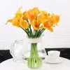 Dekorativa blommor kransar 3/5st Calle Lily Artificial For Decoration Wedding Supplies Bridal Bouquet Table Centerpieces Home Decor Pu Fake Flower HKD230818