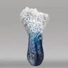 Muggar Sea Wave Vase Oceanic Blue Harts Handgjorda Crafts Dry Flower Pot Home Decoration Accessories 230817