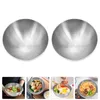 Dinnerware Sets 2 Pcs Stainless Steel Salad Bowl Storage Multi-function Noodle Cooking Household Rice Noddles Soup Container Baby