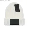 Beanie/Skull Caps Wholesale Designer Winter Knitted Beanie Woolen Hat Women Chunky Knit Thick Warm faux fur pom Beanies Hats Female colors Z230819