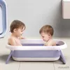 Bathing Tubs Seats Newborn Home Portable Bathtub Increased Thickening Bath Basin Stable Anti-skid Bathroom Barrel Folding Bath Bucket R230818