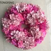 Decorative Flowers Wedding Wreath Road Lead Flower Rose Wall Decoration Table Centerpiece 8pcs/lot TONGFENG