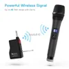Microfoons Fifine UHF 20 kanalen Handheld dynamische microfoon draadloos microfoonsysteem voor karaokehuisfeesten over het mixer PA -systeem enz. HKD230818