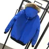 Piloto de designer wyndham parka winter Down jacket externo casaco masculino homem clássica moda real coiote peles forro de água branca preta vermelha preta vermelha