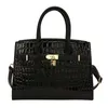 Factory wholesale ladies shoulder bags 8 colors this year's popular embossed leather tote bag elegant atmosphere crocodile handbag Joker buckle handbags 88236#