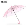 Umbrellas Automatic Transparent Umbrella Student Children Long Handle Straight Rod Environmental