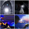 Headlamps Upgraded-6 LED IR Motion Sensor Hat Clip Light Induction Headlamp USB Rechargeable Headlight Fishing Head Lamp With Battery