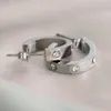 Designer -Ohrringe Mode Titanium Stahl Nägel Schraubendreher Ohrmanschettenlove Ohrringe für Herren und Frauen Gold Silber Schmuck für Liebhaber Ehepaar Geschenk