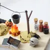 Objets décoratifs Décoration de Noël Accessoires de bureau mignons Resin Figurine Kit Halloween Chambre Miniatures Dollhouse Houses Crafts Home Decor 230816