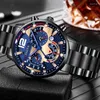 Нарученные часы Женева мужской креативная механическая шестиконтактная сплава Стальная группа Quartz Men Luxury Famous Top Brand Watches