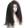 Peruka przednia koronkowa peruka chemiczna peruka yaki długie proste włosy puszystą perukę 230818