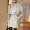 Женские траншеи Cloak Cloak Casual Wetrownbreak Sat Women Women Oversoat 2023 Весенняя осень корейская мода мода с длинными рукавами мода с длинными рукавами