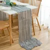 Table Runner 5 Pieces Cotton Gauze Table Runner Cheesecloth Dinning Table Cover Mat Tablecloth for Wedding Party Christmas Decoration 230817