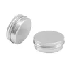 Garrafas de armazenamento 12 x 50ml de alumínio compõem os potes de capacidade vazia de pequenos cosméticos/ casla/ jarros de latas