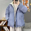 Heren Down Parkas Winter Man Warm Parka Jacket Fake Two Piece Solid Mens Parkas Coat Padded Outerwear Cardigan Male Hoody Streetwear Kleding 230815