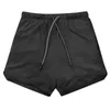 Heren shorts 20232 in 1 lopende broek mannen gym fitness Bermuda snel droge tennisbasketbal mannelijke zomer training strand bodems normaal