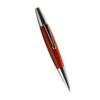 Solid Wood Classic Roterende Ball Pen Portable Signature Business Gift 0,7 mm zwarte inkt