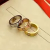 anello di design ove anello per donna anello di lusso design di gioielli firmati senso Anelli di larghezza 5MM o 6MM Anello multi-dito Misura anello per dito Anelli placcati in oro 18 carati