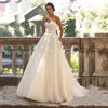 Strapless Light Champagne Lace Applique Crystals Wedding Dress with Color A-line Bridal Dress casamento vestido noiva curto323d