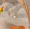 قلادة قلادة عصرية على شكل قلب قلادة أوبال سلسلة لامعة 2023 مزاج المجوهرات هدايا الزفاف