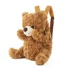 Zaini da 40 cm bambini carini peluche adorabili cartone animato marrone zaino orso kawaii borse da scuola per ragazzi ghirdergarten festival di compleanno 230818
