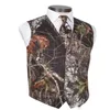 2019 Men Camo Gedrukte bruidegomvesten Bruiloft Vesten Realtree Spring Camouflage Slim Fit Mens Vesten 2 stuks Set Vest Tie Custom Made3081