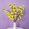 Flores decorativas grinaldas de 65 cm de pêssego artificial Blossom Flower Flower Wedding Home Decoration Bedroom Arranjo HKD230818