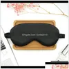 Máscaras do sono Mulheres imitadas máscara de seda olho máscara de viagem portátil Patch de cano decapéia de cegão ER Slee Night Eyeshade 10pcs Drop Delivery Health Be Dhfiy