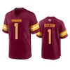 Washington''Commanders''Men 4 Taylor Heinicke 17 Terry McLaurin 99 Chase Young 21 Sean Taylor Dames Jeugd Burgundy Custom Game Jersey