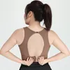 Camisas activas s a 5xl de gran tamaño para mujeres fáciles de colocar y despegar el sujetador de yoga deportivo femenino ajuste de la hebilla oculta