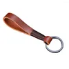 Keychains Key Ring Anti-rust Car Keyring Faux Cowhide Holder Charm