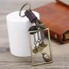 Keychains Vintage Happy Birds Keychain Alloy Pendants Braid Leather Holder Ring Causal Bag Accessories Car Key Chain Fashion Women Jewelry