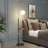 Floor Lamps Vintage Tripod Lamp Metal Stand Fan Kids Glass Ball Modern Wood Candelabra