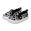 Sneakers Spring Kids Shoes Boys Girls Casual Shoes Fashion Leopard Print Comfortable Canvas Shoes Children Sneakers Slip On Loafers J230818