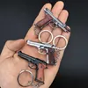 Novelty Items Alloy 92 Pistol Keychain Mini Toy Gun Miniature Model High Quality Collection Toy Birthday Gifts R230818