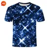 Herren T-Shirts Sommer T-Shirt 3D Digitaldruck kurzärmelig personalisierte übergroße Männer o-Collar Top