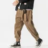 Pantalon masculin gaigne japonaise en velours côtelet